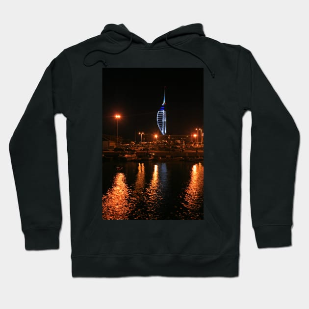 Camber Dock at Night Hoodie by RedHillDigital